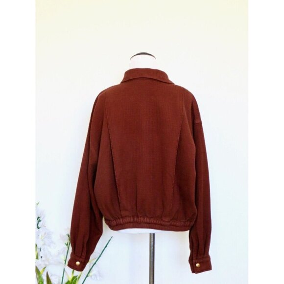 BIG BUD PRESS 100% Cotton Full Zip Jacket Brown SZ M - Picture 3 of 6